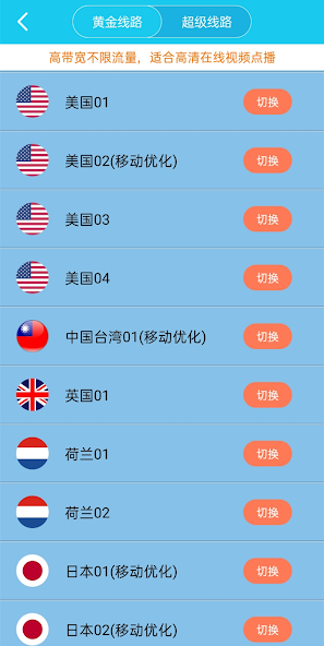 每天免费1小时加速器旋风android下载效果预览图